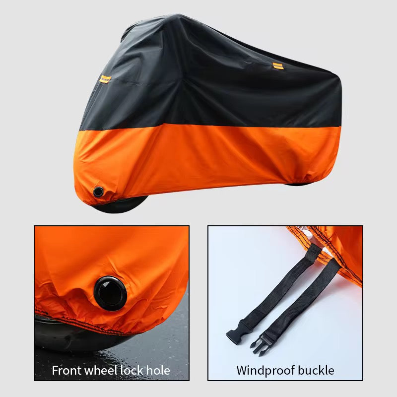 XL 210D Waterproof Motorcycle Cover – Heavy-Duty All-Weather Protection