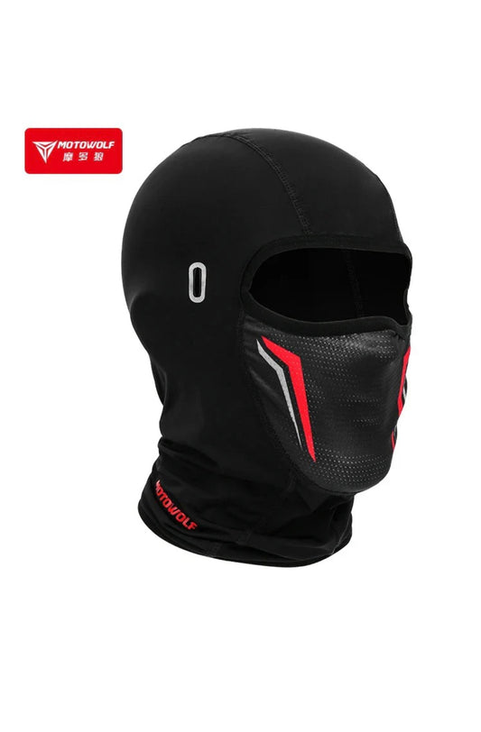 Motowolf crimson blaze face mask