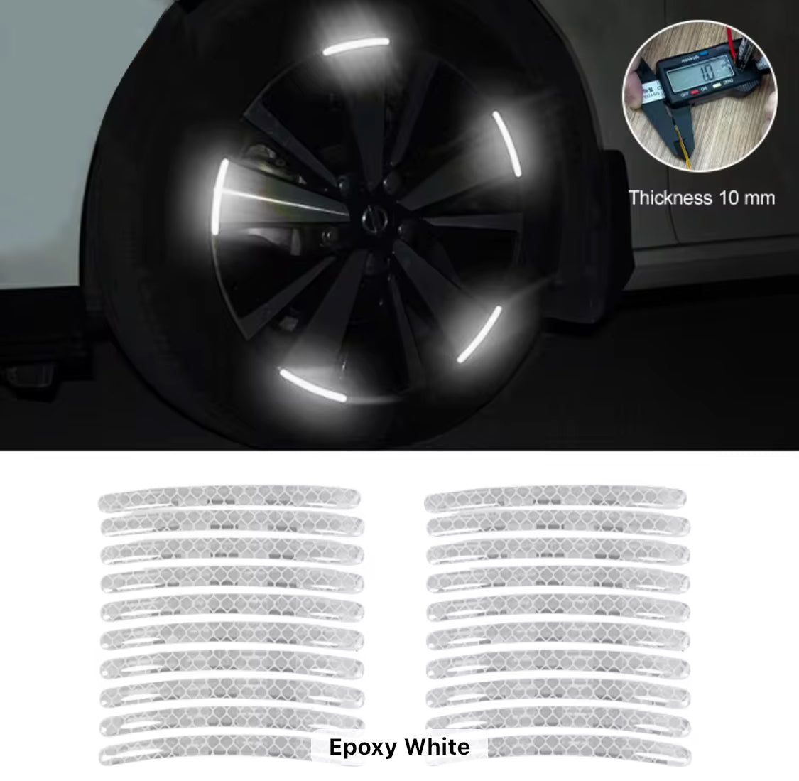 Rim reflective stickers